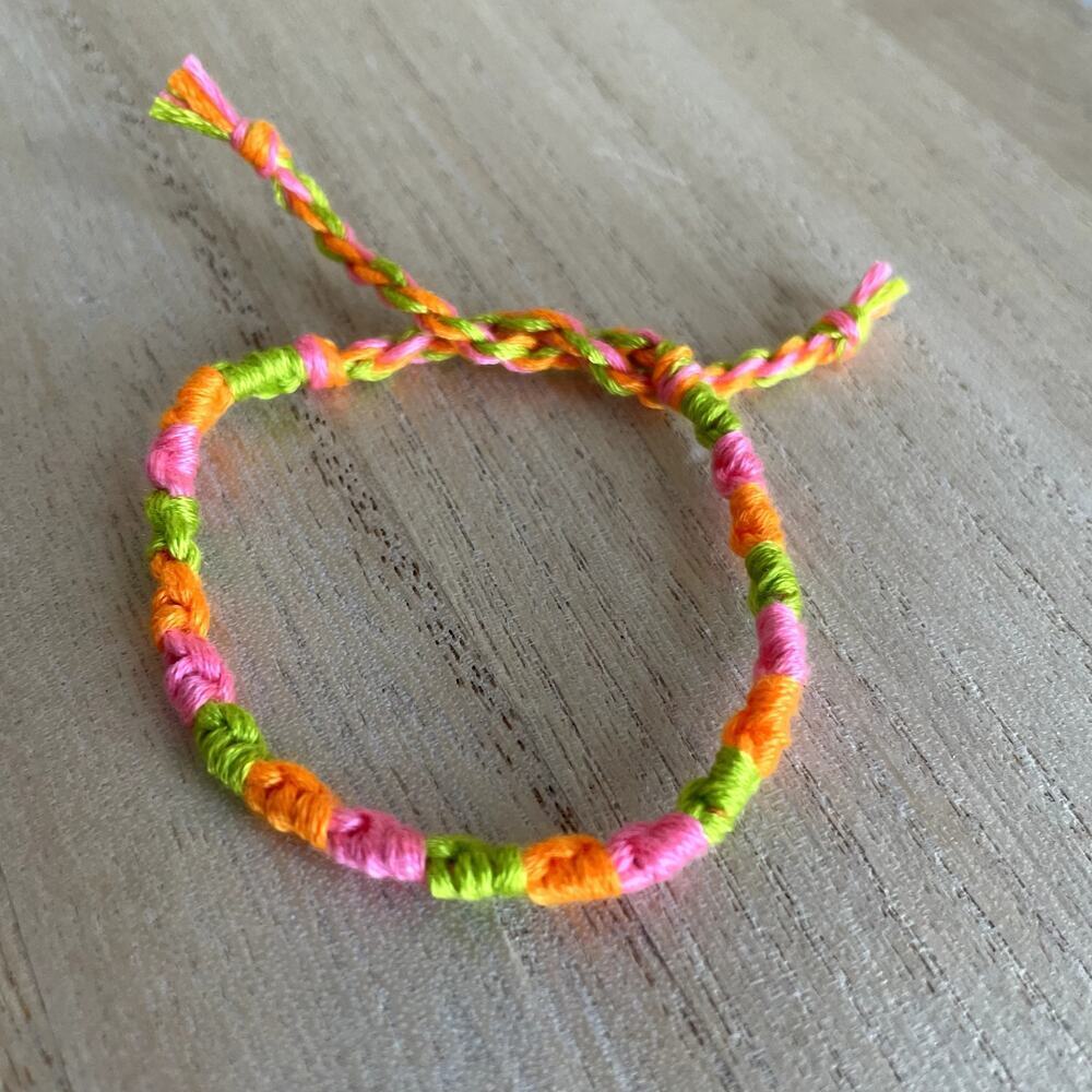 Rafaela Bracelet, anklet, trendy, comfortable, tie, embroidery thread, woven, gi